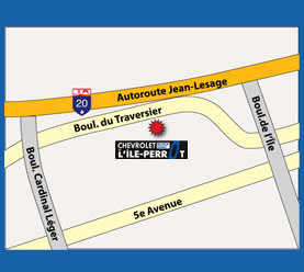 Joindre Île-Perrot Chevrolet Nous joindre